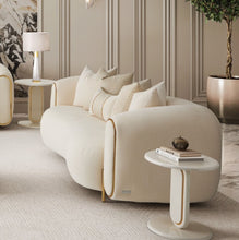 Load image into Gallery viewer, AICO Furniture Sassani Loveseat Crepe in Gold
