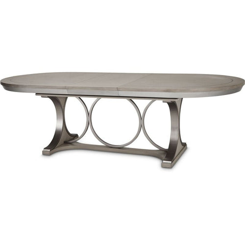 AICO Eclipse Oval Dining Table in Moonlight image