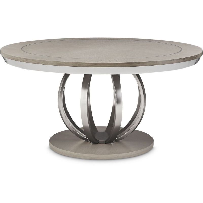 AICO Eclipse Round Dining Table in Moonlight image