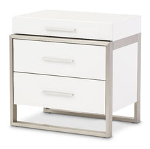 Load image into Gallery viewer, AICO Marquee Nightstand in Cloud White
