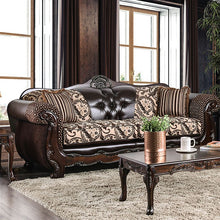 Load image into Gallery viewer, Quirino Light Brown/Dark Brown Sofa
