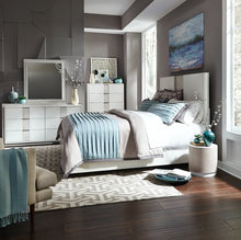 Load image into Gallery viewer, Liberty Furniture Bedroom Panel Bed, chest, 1 night stand, Dresser and Mirror 946-BR
