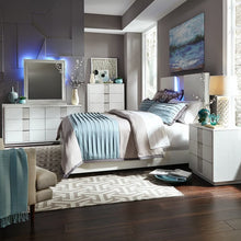Load image into Gallery viewer, Liberty Furniture Bedroom Panel Bed, chest, 1 night stand, Dresser and Mirror 946-BR
